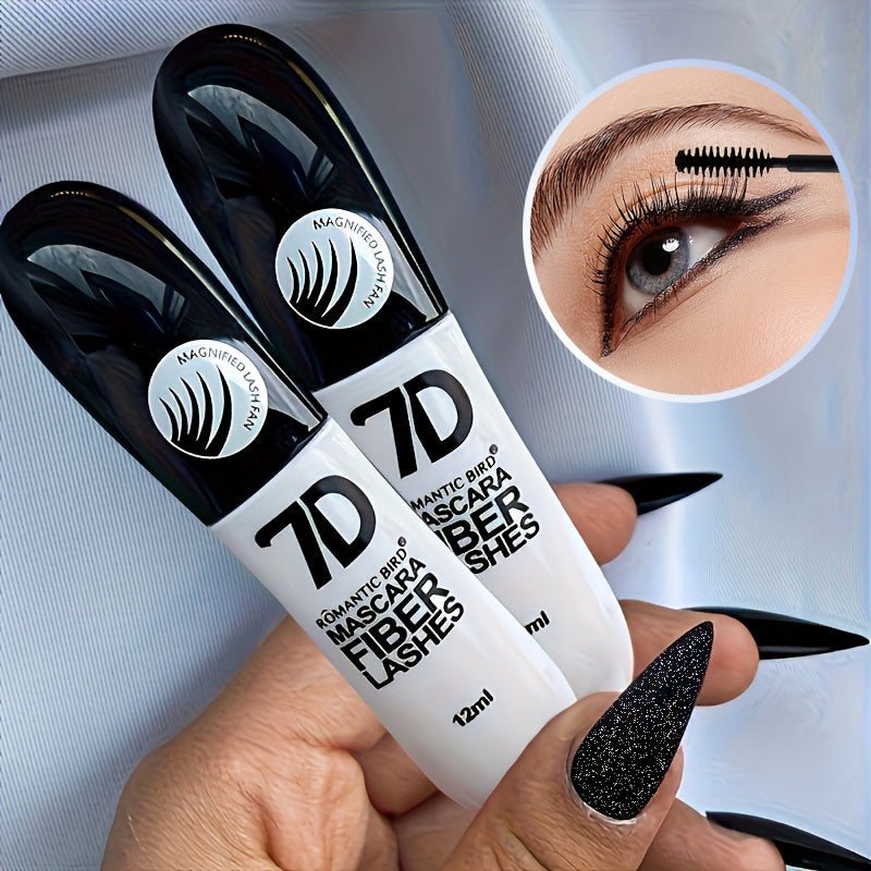 3pcs 7D Fiber Mascara, 4D Effect Lengthening Makeup Tool, Waterproof Slim Lash Primer for Beginners - Perfect Holiday Gift - Lifestil. www.Lifestil.net