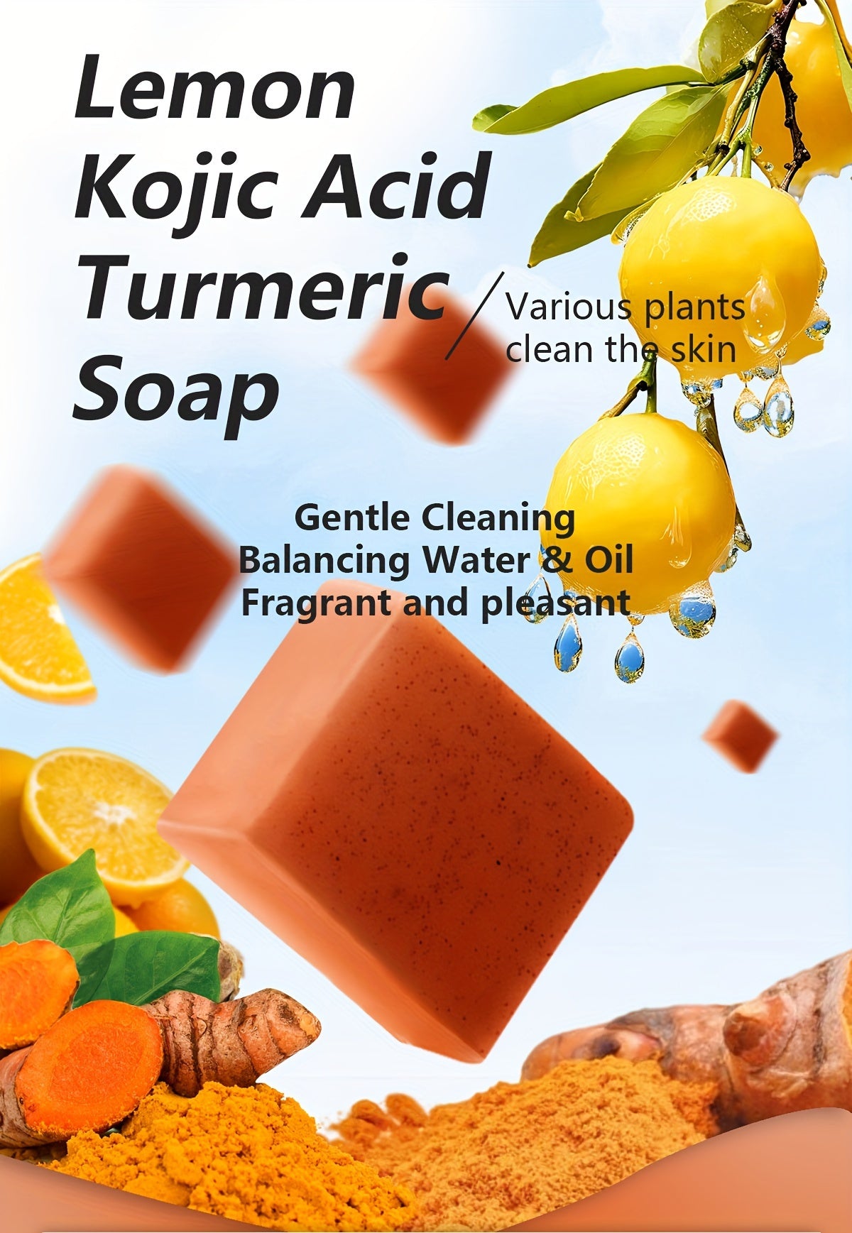 Soap with kojic acid and lemon turmeric - Lifestil. www.Lifestil.net