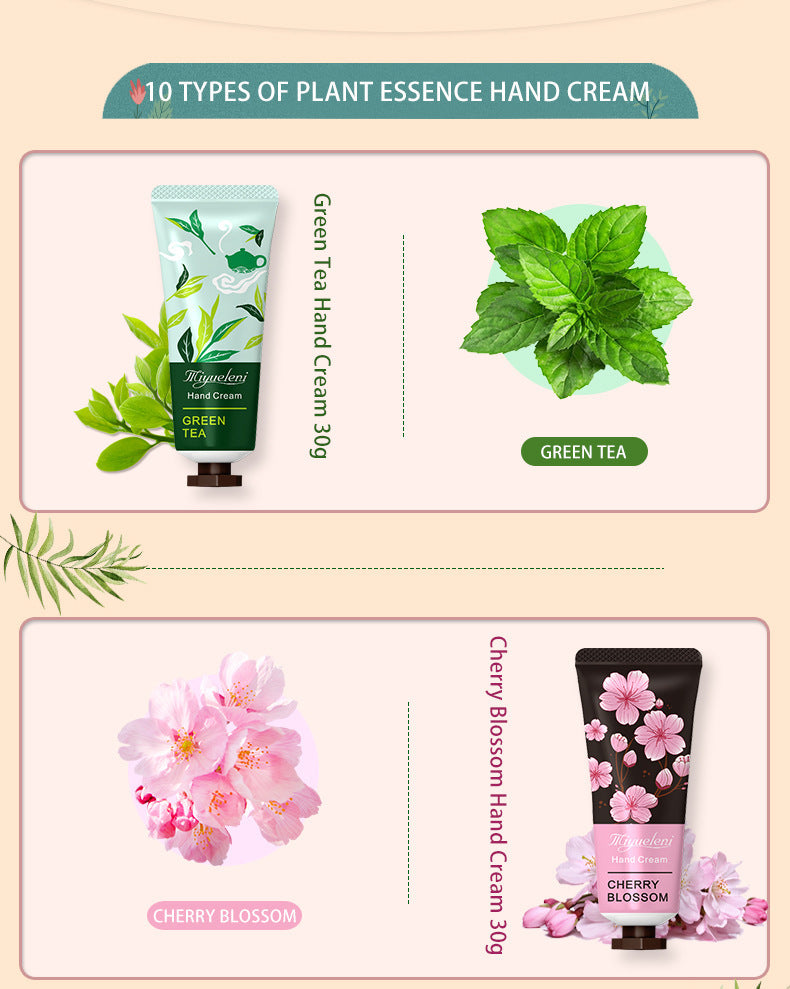 10 pcs. A set of hand creams of the "Flowers and fruits Vitamin E - Lifestil. www.Lifestil.net
