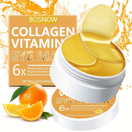 60pcs Collagen Vitamin C Golden Eye Mask Patches - Lifestil. www.Lifestil.net