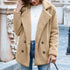 Loose Lapel Fluffy Coat Winter Button Jacket Cardigan - Lifestil. www.Lifestil.net