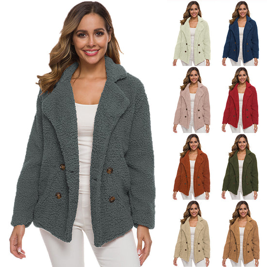 Woman Fashion Style Double breasted wool coat - Lifestil. www.Lifestil.net