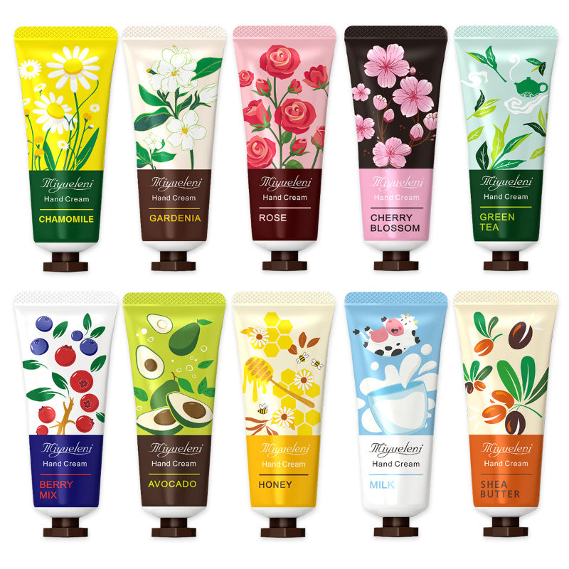 10 pcs. A set of hand creams of the "Flowers and fruits Vitamin E - Lifestil. www.Lifestil.net