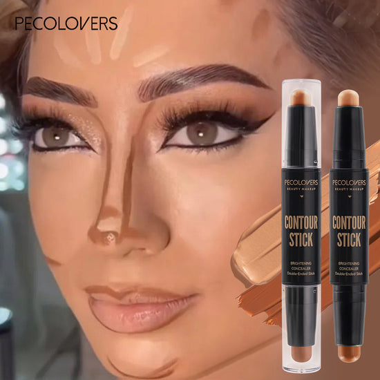 PECOLOVERS Double Head Highlight & Contour Pen - Radiant Highlighter + Seamless Concealer