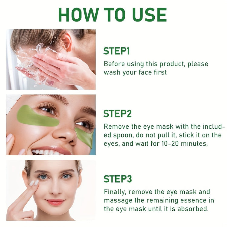 Aloe Vera Eye Mask - 60 sheets, Moisturizing and Firming Eye Mask - Lifestil. www.Lifestil.net