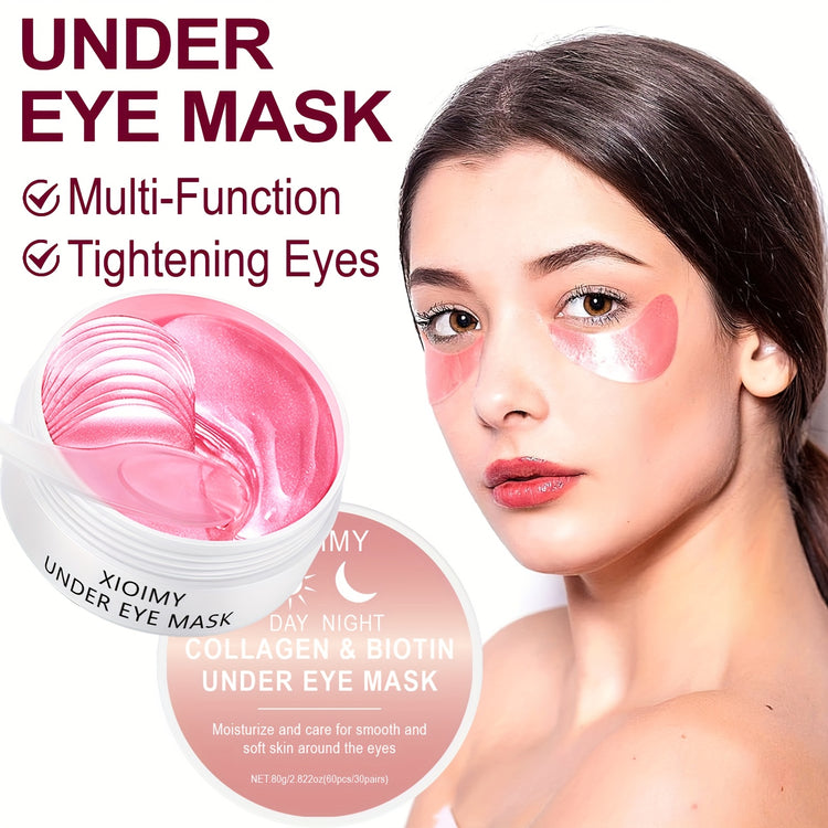 60pcs Day & Night Collagen & Biotin Eye Patches - Hypoallergenic - Lifestil. www.Lifestil.net