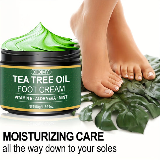 XIOIMY Foot Cream Duo — Tea Tree Infused, Hypoallergenic & Alcohol-Free Care