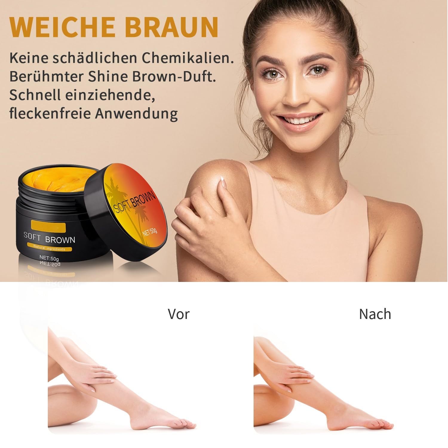 Suntanning Beauty Cream For Even Skin Tone Self Tanning - Lifestil. www.Lifestil.net