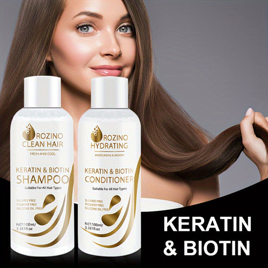 Shampoo + conditioner. Keratin+Biotin. - Lifestil. www.Lifestil.net