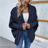 New Loose Knitted Sweater Solid Color Bat Sleeve Large Lapel Cardigan Autumn And Winter Fashion Jacket For Women Clothing - Lifestil. www.Lifestil.net