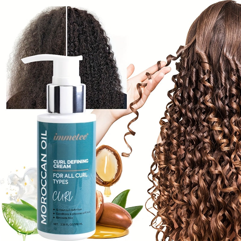 Moroccan curly hair styling product, enriched with Moroccan walnut oil, Aloe Vera - Lifestil. www.Lifestil.net