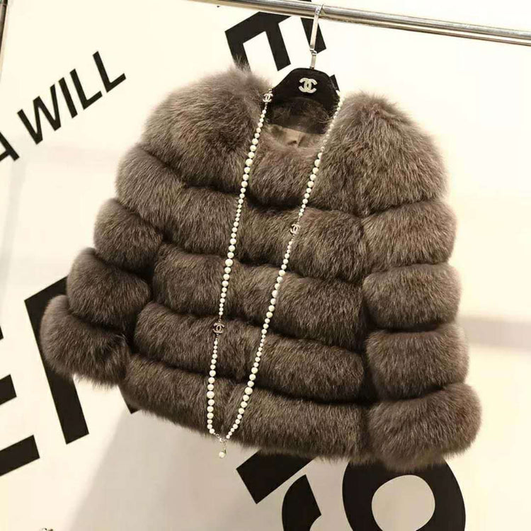 Mink fur coats women&