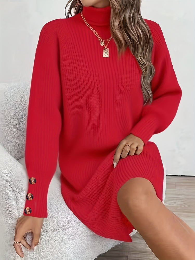 vLong sleeve coat dress for winter
