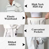 Womens 2 Piece Outfits Lounge Hoodless Pullover Sweatshirt Sweatsuit Sets Sweatshirt Baggy Fashion Sweatpants With Pockets - Lifestil. www.Lifestil.net