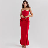 Fashion Style Slim Tube Top Long Dress Sexy Fashion Bandeau - Lifestil. www.Lifestil.net
