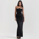 Fashion Style Slim Tube Top Long Dress Sexy Fashion Bandeau - Lifestil. www.Lifestil.net