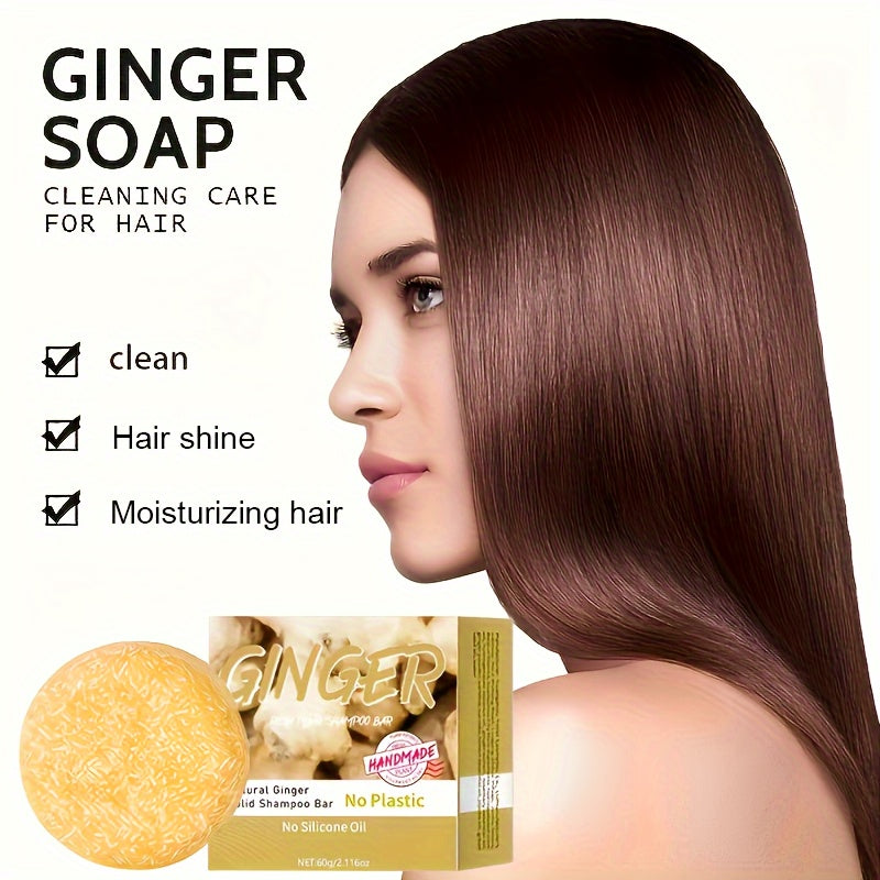 Ginger shampoo bar - Natural squalane on a vegetable basis, without alcoho - Lifestil. www.Lifestil.net