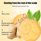 Ginger shampoo bar - Natural squalane on a vegetable basis, without alcoho - Lifestil. www.Lifestil.net