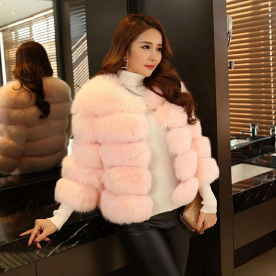 Mink fur coats women&