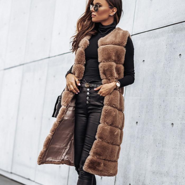 fur vest-jacket
