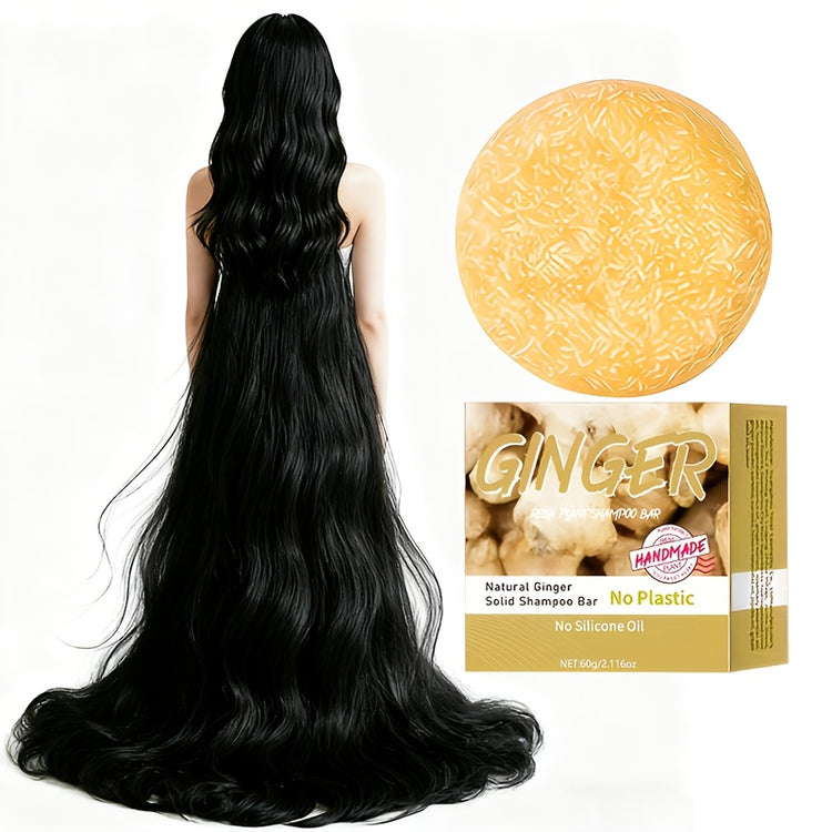 Ginger shampoo bar - Natural squalane on a vegetable basis, without alcoho - Lifestil. www.Lifestil.net