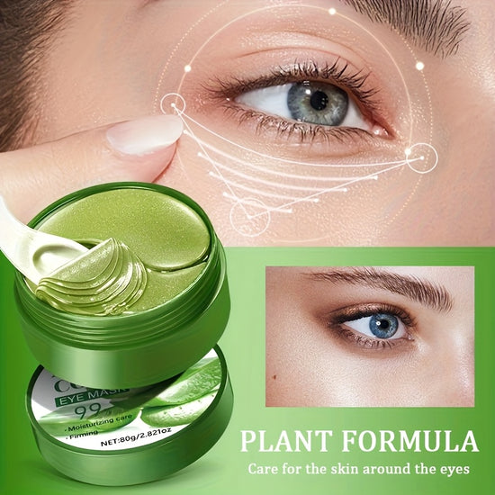 Aloe Vera Eye Mask - 60 sheets, Moisturizing and Firming Eye Mask - Lifestil. www.Lifestil.net