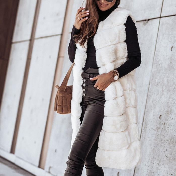 fur vest-jacket