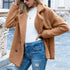 Loose Lapel Fluffy Coat Winter Button Jacket Cardigan - Lifestil. www.Lifestil.net