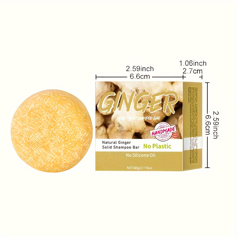 Ginger shampoo bar - Natural squalane on a vegetable basis, without alcoho - Lifestil. www.Lifestil.net
