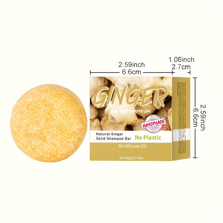 Ginger shampoo bar - Natural squalane on a vegetable basis, without alcoho - Lifestil. www.Lifestil.net