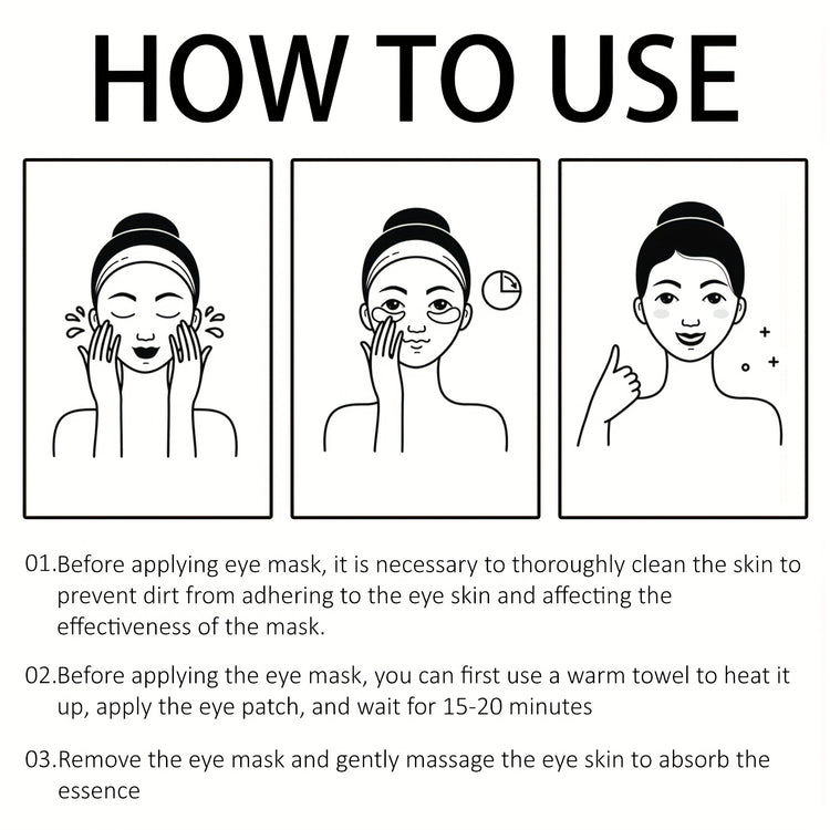 60pcs Day & Night Collagen & Biotin Eye Patches - Hypoallergenic - Lifestil. www.Lifestil.net