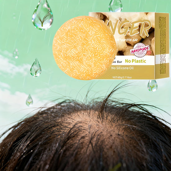 Ginger shampoo bar - Natural squalane on a vegetable basis, without alcoho - Lifestil. www.Lifestil.net