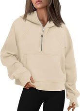 Zipper Hoodies Sweatshirts With Pocket Loose Sport Tops Long Sleeve Pullover Sweaters Winter Fall Outfits Women Clothing - Lifestil. www.Lifestil.net