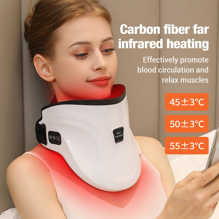 Electric Hot Compress Neck Fixed Traction Air Pressure Kneading Massage Instrument - Lifestil. www.Lifestil.net
