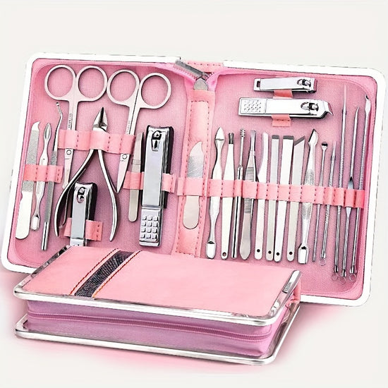26-Piece Manicure & Pedicure Set – Stainless Steel Nail Care Kit