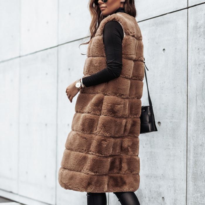 fur vest-jacket