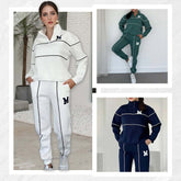 Womens 2 Piece Outfits Lounge Hoodless Pullover Sweatshirt Sweatsuit Sets Sweatshirt Baggy Fashion Sweatpants With Pockets - Lifestil. www.Lifestil.net