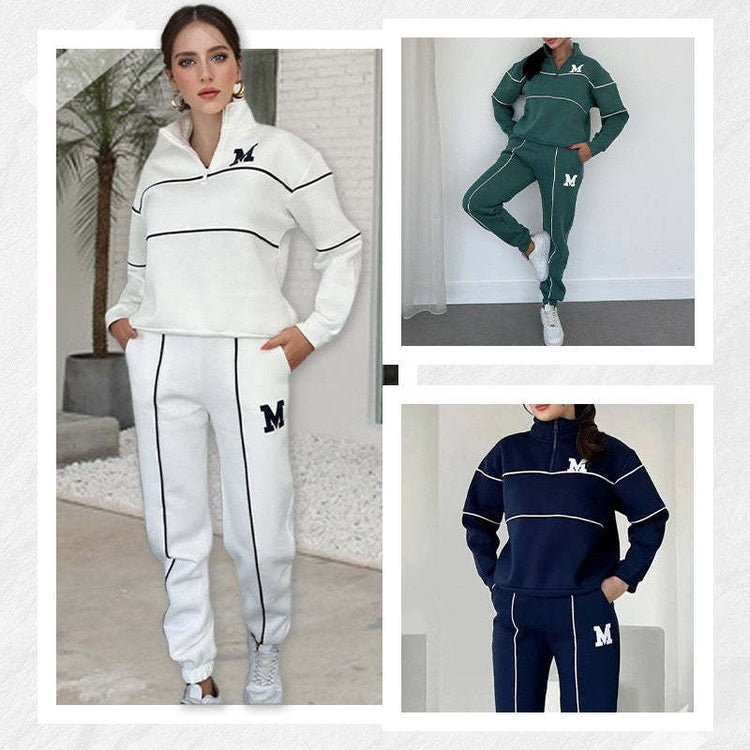 Womens 2 Piece Outfits Lounge Hoodless Pullover Sweatshirt Sweatsuit Sets Sweatshirt Baggy Fashion Sweatpants With Pockets - Lifestil. www.Lifestil.net