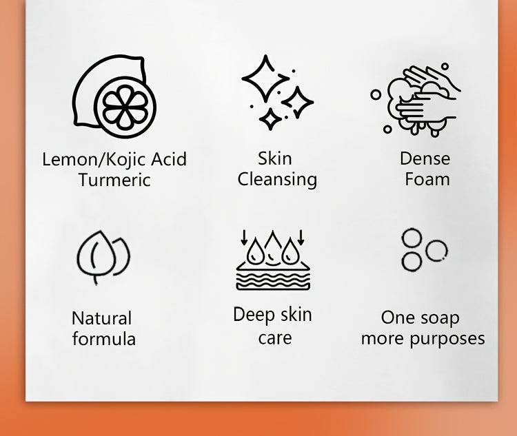 Soap with kojic acid and lemon turmeric - Lifestil. www.Lifestil.net