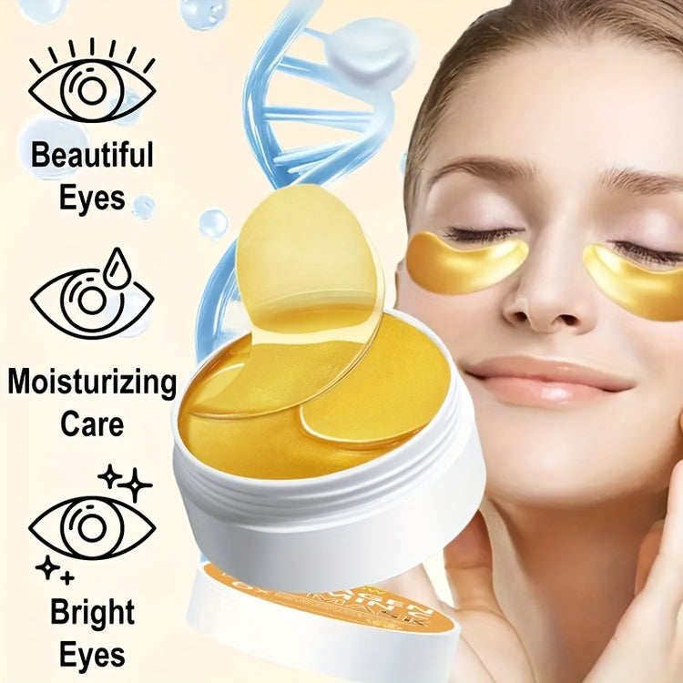 60pcs Collagen Vitamin C Golden Eye Mask Patches - Lifestil. www.Lifestil.net