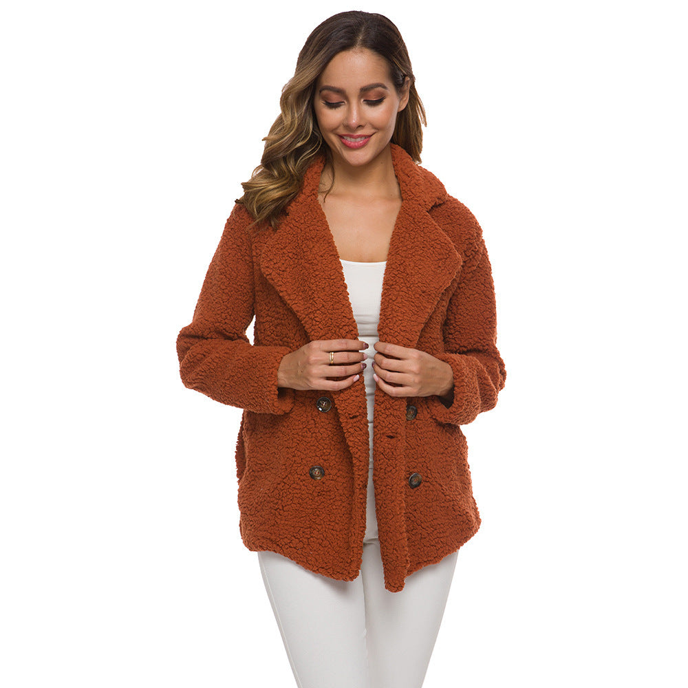 Woman Fashion Style Double breasted wool coat - Lifestil. www.Lifestil.net