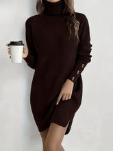 Long sleeve coat dress for winter