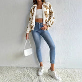 Fashion Style Bear Printed Furry Fleece - Lifestil. www.Lifestil.net