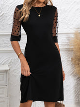 elegant black lace dress