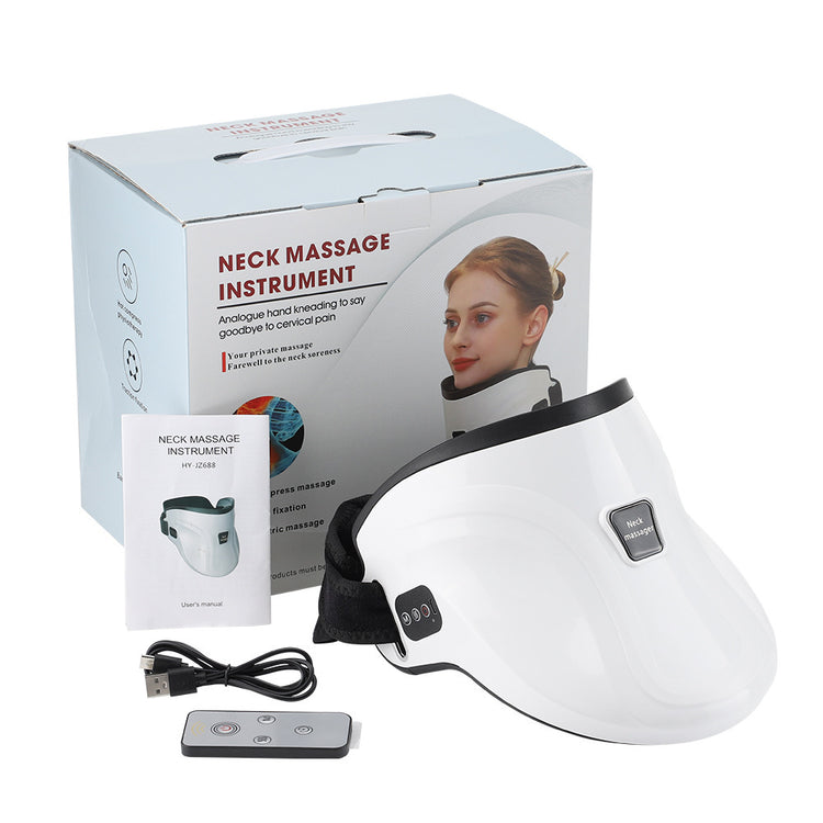 Electric Hot Compress Neck Fixed Traction Air Pressure Kneading Massage Instrument - Lifestil. www.Lifestil.net