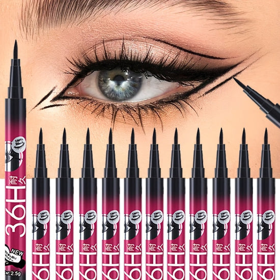 12pcs Waterproof Liquid Eyeliner