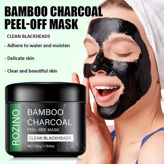 Face Cleansing Mask with bamboo charcoal, Castor; Jojoba