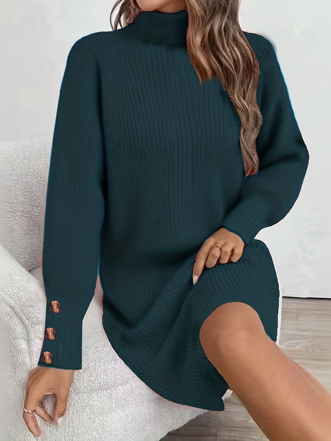 Long sleeve coat dress for winter