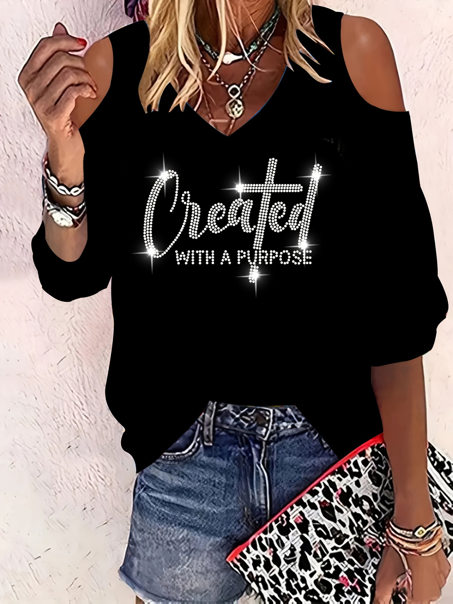 elegant v-neck t-shirt for women