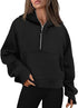 Zipper Hoodies Sweatshirts With Pocket Loose Sport Tops Long Sleeve Pullover Sweaters Winter Fall Outfits Women Clothing - Lifestil. www.Lifestil.net